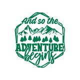 Die Cut Vinyl "And So The Adventure Begins" Outdoor Decal - Get Decaled