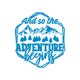 Die Cut Vinyl "And So The Adventure Begins" Outdoor Decal - Get Decaled