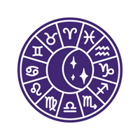 Zodiac Sign Astrology Chart Decal - Waterproof Die Cut Vinyl Decal