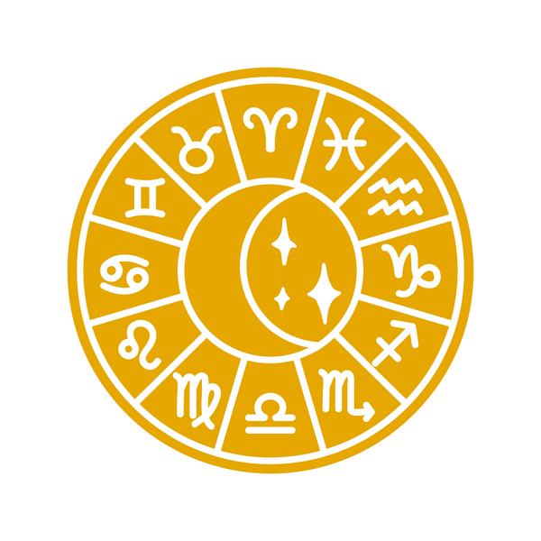 Zodiac Sign Astrology Chart Decal - Waterproof Die Cut Vinyl Decal