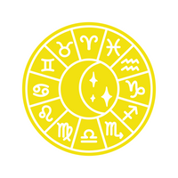 Zodiac Sign Astrology Chart Decal - Waterproof Die Cut Vinyl Decal