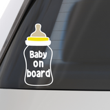 Layered Die Cut Baby On Board Bottle Decal For Cars Trucks Laptops - Get Decaled
