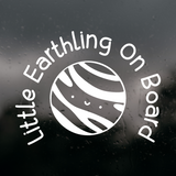 Little Earthling Baby On Board Decal for Cars, Trucks, Windshield & More