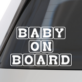 Die Cut Vinyl Toy Block Baby On Board Car Decal - Get Decaled