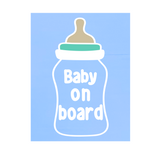 Layered Die Cut Baby On Board Bottle Decal For Cars Trucks Laptops