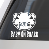 Tiger Baby On Board Decal Sticker for Cars, Trucks, Windshields & More