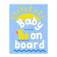 Duck Themed Baby On Board Vinyl Die Cut  Decal