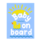 Duck Themed Baby On Board Vinyl Die Cut  Decal