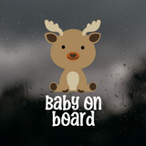 Die Cut Vinyl Baby Moose On Board Decal For Cars, Trucks, Windows