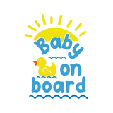 Duck Themed Baby On Board Vinyl Die Cut  Decal