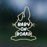 Custom Dye Cut Vinyl Bunny Baby On Board Decal
