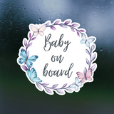 Waterproof Vinyl 'Baby / Kids / Child / Twins On Board' Sticker Decal