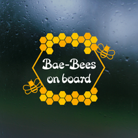 bee decal, bee decals, baby on board, baby on board ecals, baby on board sign, decals, decal, decal shop, get decaled, sticker decals, vinyl decals, custom decals