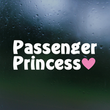 Dye Cut Vinyl Passenger Princess Funny Car Decal
