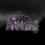 Die Cut Vinyl Decal - Wildflower Mama Bear & Cubs