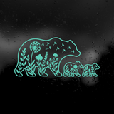 Die Cut Vinyl Decal - Wildflower Mama Bear & Cubs