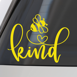 Die Cut Vinyl Bee Kind Decal - Vehicle / Window Decal - Get Decaled