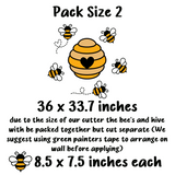 Die Cut Vinyl Wall Decal Pack - Bee Hive Nursery Set