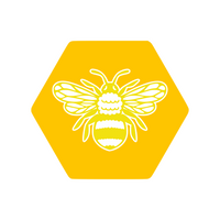 Honeycomb Bee Decal - Waterproof Die Cut Vinyl Decal Sticker