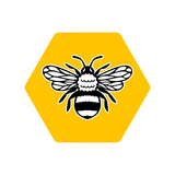 Honeycomb Bee Decal - Waterproof Die Cut Vinyl Decal Sticker