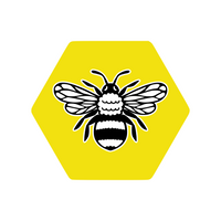 Honeycomb Bee Decal - Waterproof Die Cut Vinyl Decal Sticker