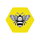 Honeycomb Bee Decal - Waterproof Die Cut Vinyl Decal Sticker