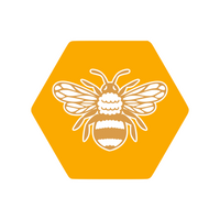 Honeycomb Bee Decal - Waterproof Die Cut Vinyl Decal Sticker