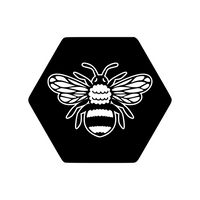 Honeycomb Bee Decal - Waterproof Die Cut Vinyl Decal Sticker
