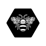Honeycomb Bee Decal - Waterproof Die Cut Vinyl Decal Sticker