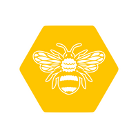 Honeycomb Bee Decal - Waterproof Die Cut Vinyl Decal Sticker