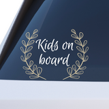 Kids On Board Decal for Cars, Trucks and Windshields - Get Decaled