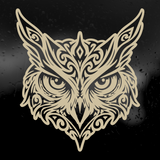 Die Cut Vinyl Decal - Owl Face