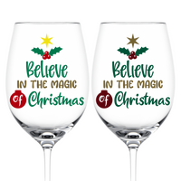 Custom Believe In The Magic Of Christmas Decals
