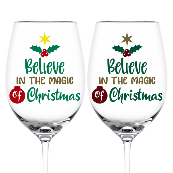 Custom Believe In The Magic Of Christmas Decals