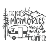 Die Cut Vinyl “The best memories are made..” Camper Decal