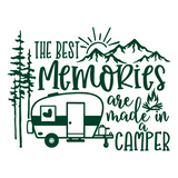 Die Cut Vinyl “The best memories are made..” Camper Decal
