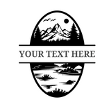 Die Cut Vinyl Customizable Outdoor Scene Decal