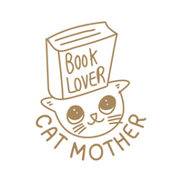 Book Lover Cat Mother Decal - Waterproof Die Cut Vinyl Decal