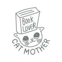Book Lover Cat Mother Decal - Waterproof Die Cut Vinyl Decal