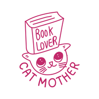 Book Lover Cat Mother Decal - Waterproof Die Cut Vinyl Decal
