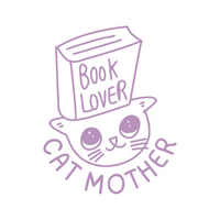 Book Lover Cat Mother Decal - Waterproof Die Cut Vinyl Decal