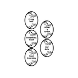 53 Pc Oval Botanical Style Spice Label Set - Waterproof Vinyl Stickers