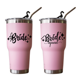 Die Cut Vinyl Bride / Bride Squad Decal Pack For Tumblers, Wine Glasses, Crafts