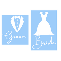 wedding decal, bride decal, groom decal, bride tumbler decal, groom tumbler decal, decal shop, get decaled canada