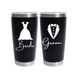 wedding decal, bride decal, groom decal, bride tumbler decal, groom tumbler decal, decal shop, get decaled canada