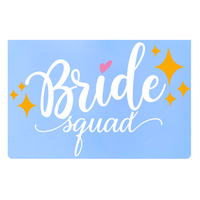 Die Cut Vinyl Bride / Bride Squad Decal Pack For Tumblers, Wine Glasses, Crafts