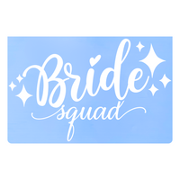 Die Cut Vinyl Bride / Bride Squad Decal Pack For Tumblers, Wine Glasses, Crafts