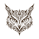 Die Cut Vinyl Decal - Owl Face