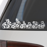 New Die Cut Vinyl Boho Bunny Family Decal Pack - DIY Create Your Own - Get Decaled