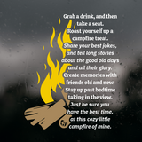 New Die Cut Vinyl Campfire Quote Decal By Get Decaled For Trailers / Campers